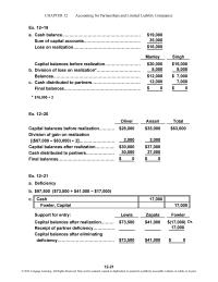 Accounting Chapter 12 Homework Income Summary Eric Keene Capital Abigail Mckee