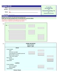 Accounting Chapter 12 Homework Mar Cash Merchandise Inventory Eric Keene Capital