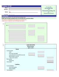 Accounting Chapter 12 Homework Apr Cash Merchandise Inventory Whitney Lang Capital