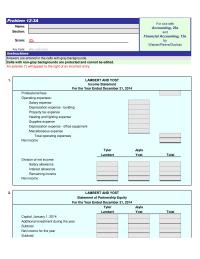 Accounting Chapter 12 Homework For The Year Ended December 31 2014