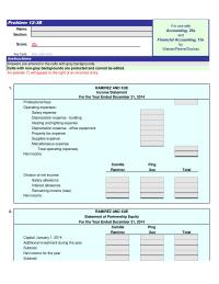 Accounting Chapter 12 Homework Statement of Partnership Equity