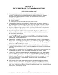 Accounting Chapter 15 Homework May Investments do well Inc Stock Cash