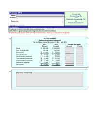 Accounting Chapter 17 Homework Bezos Company Comparative Income Statement For The
