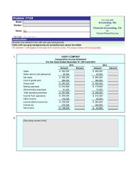 Accounting Chapter 17 Homework Kasay Company Comparative Income Statement For The