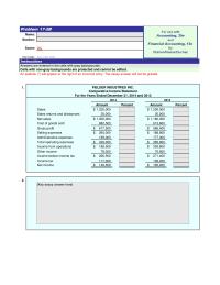 Accounting Chapter 17 Homework Comparative Income Statement For The Years Ended