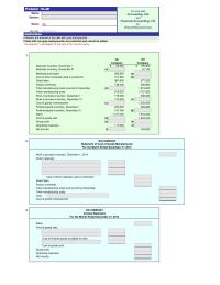 Accounting Chapter 18 Homework Materials Inventory December Materials Inventory December Materials