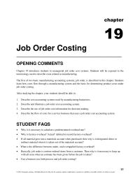 Accounting Chapter 19 Homework What The Company Actually Spent 95000 Overhead