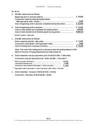 Accounting Chapter 20 Homework Paper Stock Pounds Output Coating Pounds Output