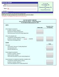 Accounting Chapter 20 Homework Inventory in process, January 31