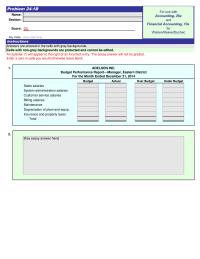 Accounting Chapter 24 Homework Month Ended December 31 2014 Budget Sales