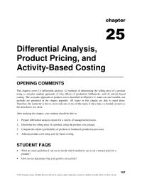 Accounting Chapter 25 Homework Since The White And Colored Gloves Used