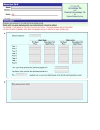 Accounting Chapter 26 Homework Liquid Soap Net Cash Cumulative Net Flow