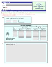 Accounting Chapter 26 Homework Average Annual Rate Return For Both Projects
