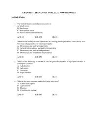 Counseling Chapter 7 Judicial Independence Principle That Holds That Courts