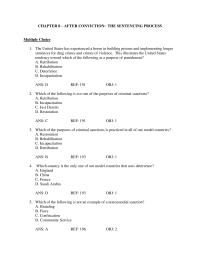 Counseling Chapter 8 Deterrence The Offender Other Possible Offenders Through