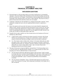 Accounting Chapter 15 Homework Total Revenue Expenses And Other Direct Expense