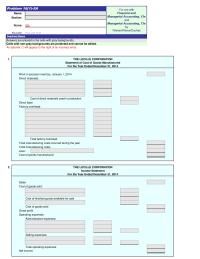 Accounting Chapter 16 Homework January 2014 Purchases Cost Materials Available For