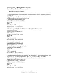 Economics Chapter 1 The two major reasons for the tremendous growth