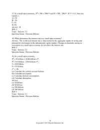 Economics Chapter 5 The Foreign Economy Has Desired National Saving