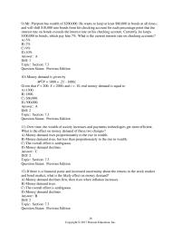 Economics Chapter 7 He wants to keep at least $80,000 in bonds at all times