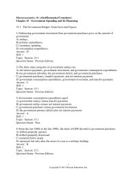 Economics Chapter 15 Subtracting government investment from government purchases