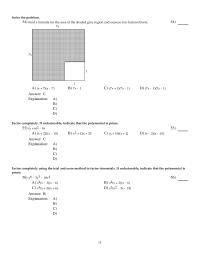 Chapter 6 Factor completely, or state that the polynomial is prime