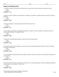 Human Resources Chapter 13 Punishment And Positive Reinforcement Work&nbsp;