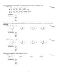 Chapter 14 Use the Binomial Theorem to expand the binomial&nbsp;