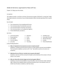 Criminal Law Chapter 10 Warrantless Searches And Seizures Are Exceptions What
