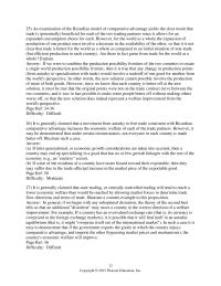 Economics Chapter 3 An examination of the Ricardian model of comparative