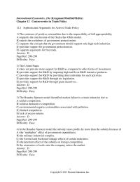 Economics Chapter 12 The existence of positive externalities due to the&nbsp;
