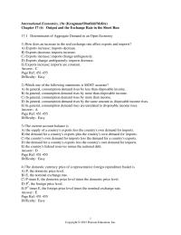 Economics Chapter 17 How does an increase in the real exchange rate affect