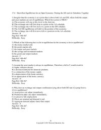 Economics Chapter 17&nbsp;Imagine that the economy is at a point