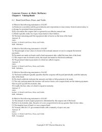 Finance Chapter 6 When we calculate a bond’s yield to maturity by solving