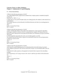 Finance Chapter 8 the correct tax rate to use is the firm’s average corporate