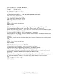 Finance Chapter 9 The Law One Price Implies That Value