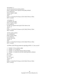 Finance Chapter 13 Style-Based Techniques and the Market Efficiency