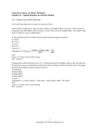Finance Chapter 14 You Can Undo The Effect This Decision