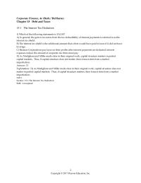 Finance Chapter 15 Wyatt Issued This Debt While Tax Rates