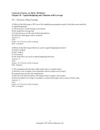 Finance Chapter 18 Which of the following is NOT a step in the WACC