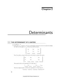 Chapter 2 matrix obtained by deleting the first row and column