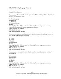 Communications Chapter 10&nbsp;What is the main reason that oral communication is repetitious
