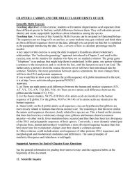 Biology & Life Sciences Chapter 3 End of Essay Questions See The General Information