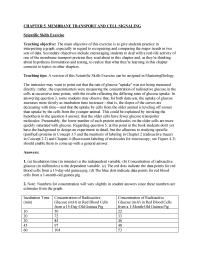 Biology & Life Sciences Chapter 5 See The General Information Grading&nbsp;