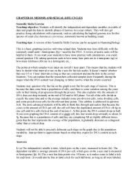 Biology & Life Sciences Chapter 10 You can explain that the researchers collected samples