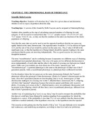 Biology & Life Sciences Chapter 12 Because The Ween Observed And Expected Values