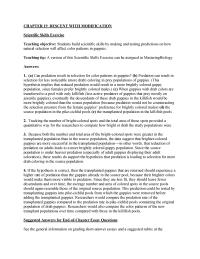 Biology & Life Sciences Chapter 19 Can predation result in selection for color patterns