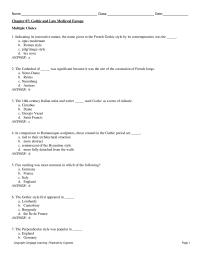 Art History Chapter 7 Answer 15 Amiens Cathedral Largely Followed The