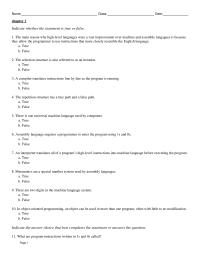 Chapter 1 Page Name Class Date With