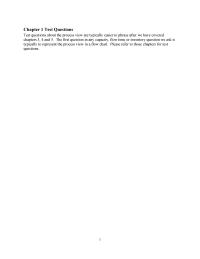 Chapter 1 Please Refer Those S For Test Questions